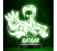 Fingerprint Designs Iron Man Tony Stark Personalised Gift Colour Changing Led Lamp Night Light