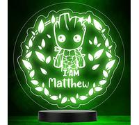 Fingerprint Designs Kids Baby I Am Groot Personalised Gift Colour Changing Led Lamp Night Light