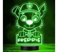 Fingerprint Designs Kids Rocky's Head Personalised Gift Colour Change LED Night Light