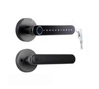 Fingerprint Door Lock Biometric Door Handle Smart Password Electric Digital Lock Tuya Keyless Security Door Knob For Home(3200gun with GW)