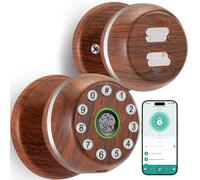 Fingerprint Door Lock, Smart Door Knob with Keypad, Finger Print Biometric Door knobs with App Control, Keyless Smart Door Lock for Bedrooms, Hotel, Office, Apartment, Real-Person Voice Prompts