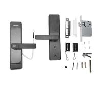 Fingerprint Door Lock Smart Keyless Entry Digital Lock with Alarm App Control Password Card Key Unlocking Aluminum Alloy Smart Keypad Door Lock for Wooden Doors