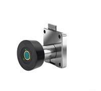 Fingerprint Drawer Lock Zinc Alloy Biometric Cabinet Lock 37.5mm Cylinder for Office Home Storage Mailbox Furniture Security(Black)