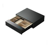 Fingerprint Drawer Safe - Mini Anti-theft All-Steel Touch Screen Safe for Office and Home Use - Invisible Small Wardrobe Security Solution