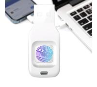 Fingerprint Encrypted Secure Flash Drive Secure Password Protected U Disk Double Encryption 10 Fingerprint IDs Allowed Memory Stick for Secure Storage 32GB