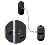 Fingerprint Fridge Lock, Child Safety Refrigerator Locks, Adhesive No Drilling Cabinet Lock, Quick Unlock Child Pet Safety Lock for Drawer Cabinet, Freezer Cupboard, Oven and Toilet (Black)
