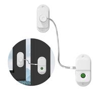 Fingerprint Fridge Lock, Child Safety Refrigerator Locks, Adhesive No Drilling Cabinet Lock, Quick Unlock Child Pet Safety Lock for Drawer Cabinet, Freezer Cupboard, Oven and Toilet (White)