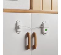 Fingerprint Fridge Lock,Intelligent Door Window Fingerprint Lock 20 fingerprints,Drawer Refrigerator Cabinet Lock USB Charging,Child Safety Window Locks Cabinet Locks for Drawers,Refrigerators (white)