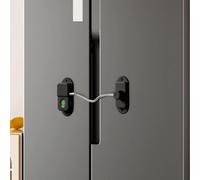 Fingerprint Fridge Lock,Intelligent Door Window Fingerprint Lock 20 fingerprints,Drawer Refrigerator Cabinet Lock USB Charging,Child Safety Window Locks Cabinet Locks for Drawers,Refrigerators (black)