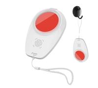 Fingerprint Ink Pad - 6.8×4.4cm Thumbprint Ink Pad | Portable Fingerprint Kit, Portable Fingerprińt Paď, Waterproof Stamp with Lanyard, Professional Red Stamps, for Identification Notary Security