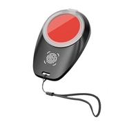 Fingerprint Ink Pad - Abs 6.8X4.4Cm | Portable Red Compact Waterproof Fast Drying Fingerprint Pad with Ink Pad with ID Lanyard