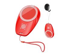 Fingerprint Ink Pad, Portable Red Stamp, Ink Tool with Waterproof and Lanyard, Fingerprint Recording Accessory for Identification Notary Verification Security Documentation