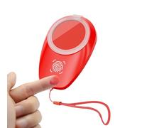 Fingerprint Ink Pad,Quick-Drying Thumb Print Ink Pads - Red Stamp Pad, Lanyard Included, Waterproof Law Enforcement Fingerprint Kit for ID Cards