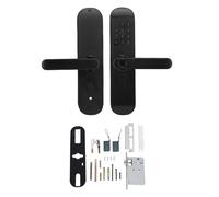 Fingerprint Keypad Door Handle Lock App Control Emergency Power Supply Keyless Entry Door Handle Lock for Home Office Security