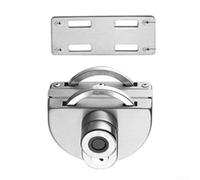 Fingerprint Lock for Single Glass Doors Electronic Door Lock with Stainless Steel Body Fingerprint Authentication and Mechanical Key Support (B)