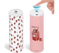 Fingerprint Lock Pencil Case for Friendship Birthday Gift, Best Friend, Classmate, Kids, Long Battery Life, Cute and Multifunction Standing Pen Box with Calculator for Girls/Boys(Strawberry)