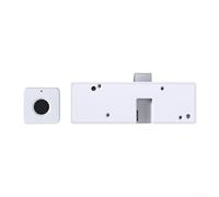 Fingerprint lock with built in AI chip and USB charging for drawers, cabinets, and wardrobes, supports multiple users and prevents permanent lockout due to battery failure