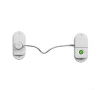 Fingerprint Lock with Intelligent Limit for Refrigerator and Cabinets, USB Rechargeable with No Drill Installation, Child Safety Access Control (White)