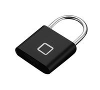 Fingerprint Lock - Zinc Alloy Smart Keyless Padlock | USB Rechargeable Security Device, Biometric Access System for Door Gate Shed Cabinet Storage Use Outdoor Indoor Home School Dorm Safety