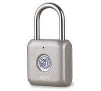 Fingerprint Padlock, ATITI Smart Lock with Keyless, Easy to Set Your Fingerprint, Biometric Padlock Suitable for Locker, Gym, School, Office, Fence, Storage, Hasp, Deadbolt, Door(1 Pack)