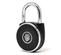 Fingerprint Padlock, IP66 Anti-Theft Portable USB Rechargeable, Hardened Steel