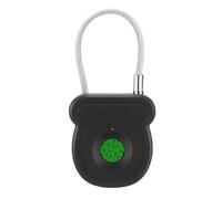 Fingerprint Padlock Keyless Smart Padlock Door Lock 0.5s Unlock with 20 Fingerprints Emergency Unlock Code Low Power Warning Anti-Theft with USB Key for Suitcase Drawer Wardrobe Cabinet Garage Door