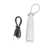Fingerprint Padlock Water Resistant Anti Cut Keyless Mini Biometric Luggage Lock for Gym Suitcase Backpack Office (Milky White)