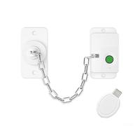 Fingerprint Safety Lock, No Drill Child Proof Lock for Washing Machine Refrigerator Sliding Window Door Limiter(White)