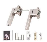 Fingerprint Smart Door Lock with Handle, 4 in 1 Keyless Entry, Aluminium Alloy, USB Rechargeable, Black Silver - Fast 0.5s Recognition, APP Control, DIY Installation for Home and (Black Silver)