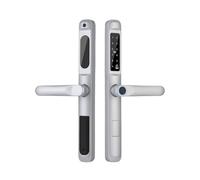 Fingerprint Smart Lock for Sliding Doors Slim Thin Electronic Door Lock Tuya App Control Easy Installation smart door lock(Nero)