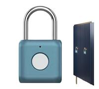 Fingerprint Smart Padlock Lock - Keyless Security Device, Waterproof Biometric Lock | Intelligent Thumbprint Recognition Lock for Gym Locker, Suitcase, School Backpack, Indoor Cabinet, Travel Bag