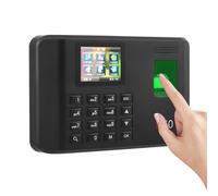 Fingerprint Time Recording Machine for Small Businesses, 1000 Capacity & 60000 Logs, 2.7" Colour LCD, USB Data Export, Voice Guide, Accurate Time Clock Device for Office, Shop, UK use