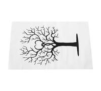 Fingerprint Tree Canvas Guest Book, Wedding Fingerprint Tree Guest Book Canvas Color01 60x40x0.2cm Waterproof Sunproof