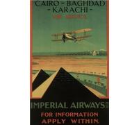 Fingerprints Vintage Plane Poster Imperial Airways VPP022 Satin A4 Size