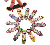 Fingers Skateboard Sets - Pocket Skater Bundle, Small Toy Boards, Finger Skateboard Set with Sport Boards, Compact Trick Toys | 12pcs Fingerboards Skill Practice Boosting Children Teenagers