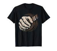 Fingerstyle Acoustic Guitar Distressed Vintage Illustration T-Shirt