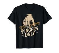 Fingerstyle Guitarist Minimal Line Art Acoustic Guitar T-Shirt