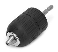 Fingertight Drill Chuck Plastic Housing Keyless Drill Chuck Conversion Tool 1/4 Inch Shank Hex Drill Bit Adapter