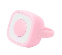 Fingertip Button Clicker, 4.0 Connection, Easy Operation, Human Engineering Design, 10M Remote Control, for Video/Reading, ABS/Silicone (Pink)