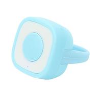 Fingertip Button Clicker, 4.0 Connection, Easy Operation, Human Engineering Design, 10M Remote Control, for Video/Reading, ABS/Silicone (Blue)