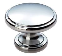 Fingertip Design OXFORD Cabinet Cupboard Door Pull KNOB 38mm Diameter (Polished Chrome)