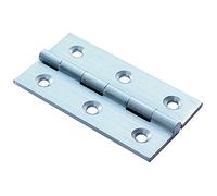Fingertip Design Quality Solid Brass Cabinet Butt Hinge 64 x 35 x 2mm - Come as a PAIR with slotted screws included (Polished Chrome)