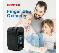 Fingertip Pulse Oximeter SpO2 meter,Pulse Rate PR,softbag Black,1 year warranty