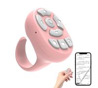 Fingertip Remote Control Phone Connected Selfie Phone Camera Clip | Camera Remote for Phones Wireless Remote Control 360 Rotation Ring Stand Scroll Wheel Outdoor Travel Hiking Vlogging Selfie