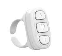 Fingertip Remote Control Ring - Wearable Media Controller for Music and Camera, Hands-Free Smart Ring | Sleek Minimalist Design, Ideal for Travel or Fitness Use, Discreet Wireless Control fo