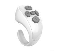 Fingertip-Sized Remote Control For On-the-Go Use Works With Popular Apps 5.3 Connectivity 48 Hours Continuous Operation(White)