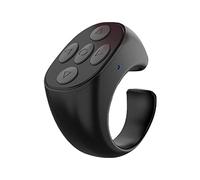 Fingertip Wireless Blue-tooth Remote Control, TIK-to-k Remote Control APP Page Turner, Scrolling Rings Rechargeable Camera Remote for Phones Tablets