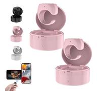 Fingertip Wireless Bluetooth Remote Control, 2 Pieces Wireless Finger Scroller, Blue-Tooth Finger Ring Page Turning Remote Control for Phones Tablets Flip Page (Pink Box 2PCS)