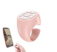 Fingertip Wireless BT Remote Control | Scrolling Ring | BT Page Turner Within 10 Meters | Swipe to View Video, Take Photos, Control Volume | Phone Remote Controls | for Home, Travel