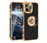 Fingic for iPhone 16 Pro Case 360° Rotatable Ring Holder Kickstand Slim Fit